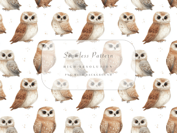 Owl Seamless Pattern for Creative Projects
