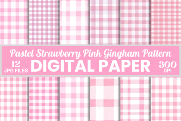 Pastel Strawberry Pink Gingham Pattern: A Strategic Design Choice for 2025