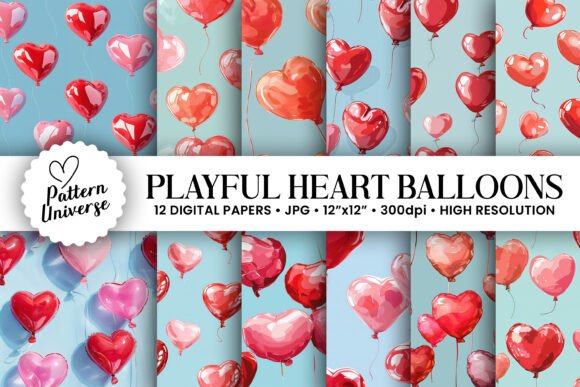 Playful Heart Balloons Digital Papers: A Creative Guide to Choosing and Using Them Right