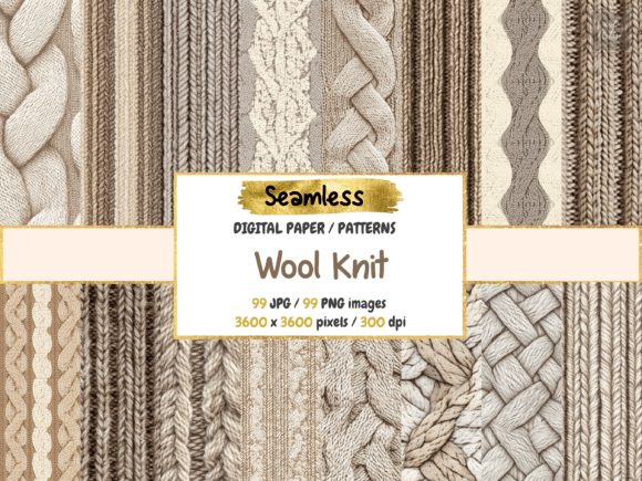 Wool Knit Seamless Digital Paper
